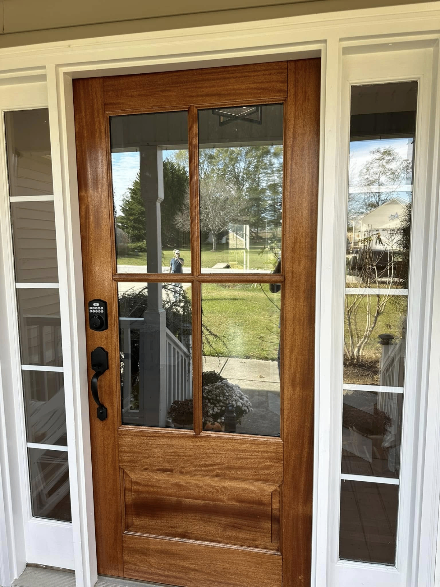 Hardwood Door Refinishing by Webb's Painting & Repairs